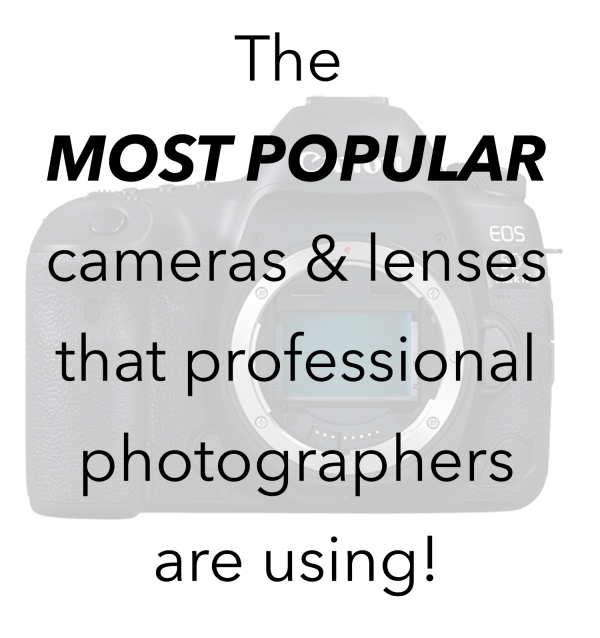 The most popular cameras and lenses that photographers are using.