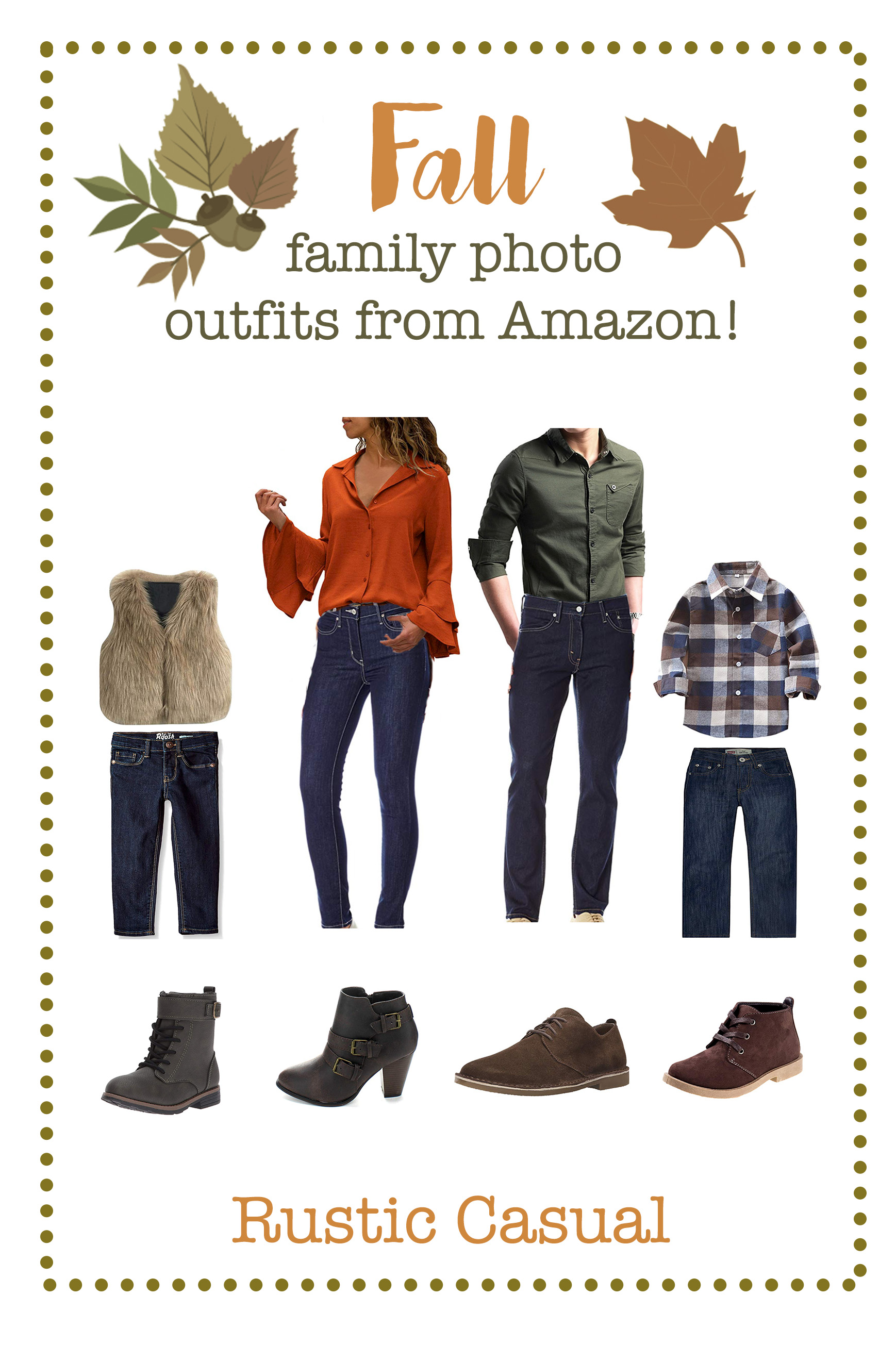 Fall family picture outfits from Amazon